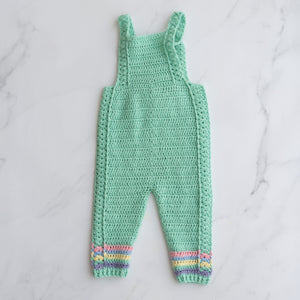 Rainbow Knit Overalls (2Y)