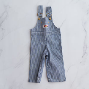 Striped Overalls (3-9M)