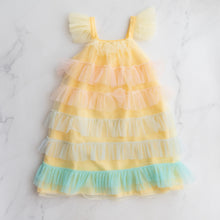 Load image into Gallery viewer, Buttery Pastel Ruffled Dress (7-9Y)
