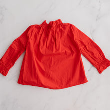 Load image into Gallery viewer, Ruby Red Ruffle Blouse (5-6Y)
