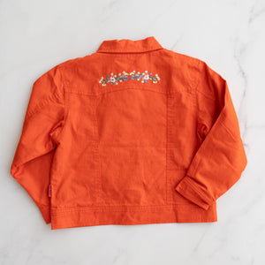 Tangerine Floral Detailed Jacket (6-8Y)