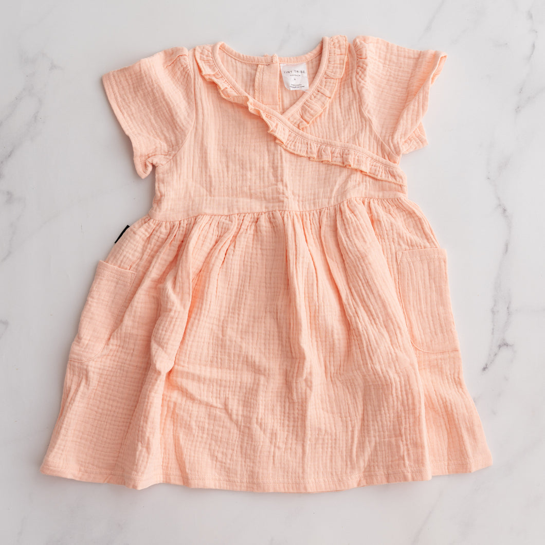 Tiny Tribe Peach Dress (6Y)