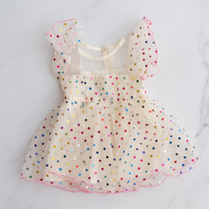 Rainbow Spot Dress (1Y)