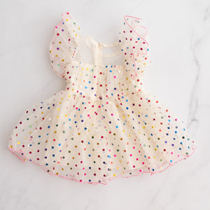 Rainbow Spot Dress (1Y)