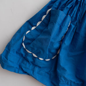 Blue Detailed Pocket Skirt (5-6Y)