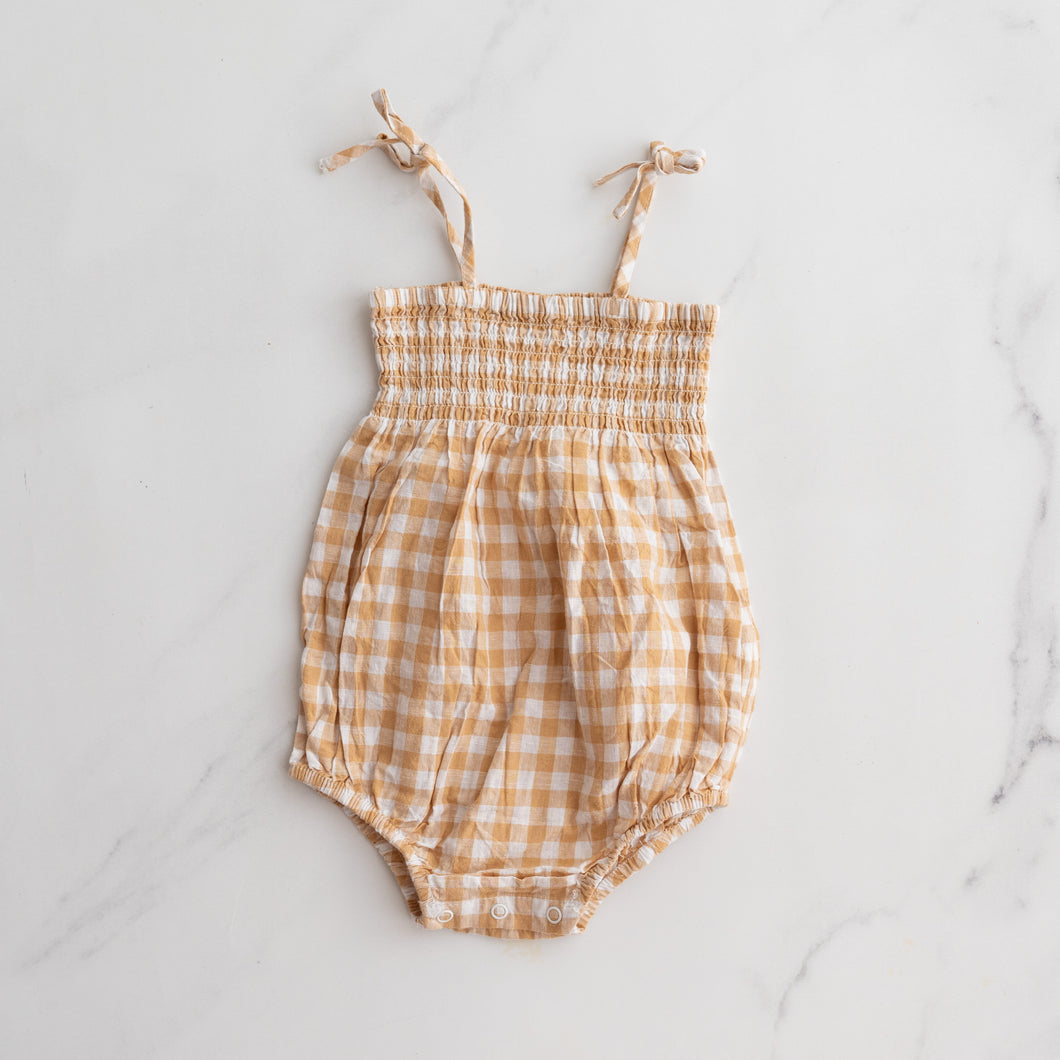 Teeny Weeny Gingham Romper (1-2Y)