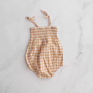 Teeny Weeny Gingham Romper (1-2Y)