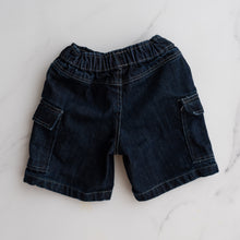 Load image into Gallery viewer, Dark Indigo Cargo Shorts (2Y)
