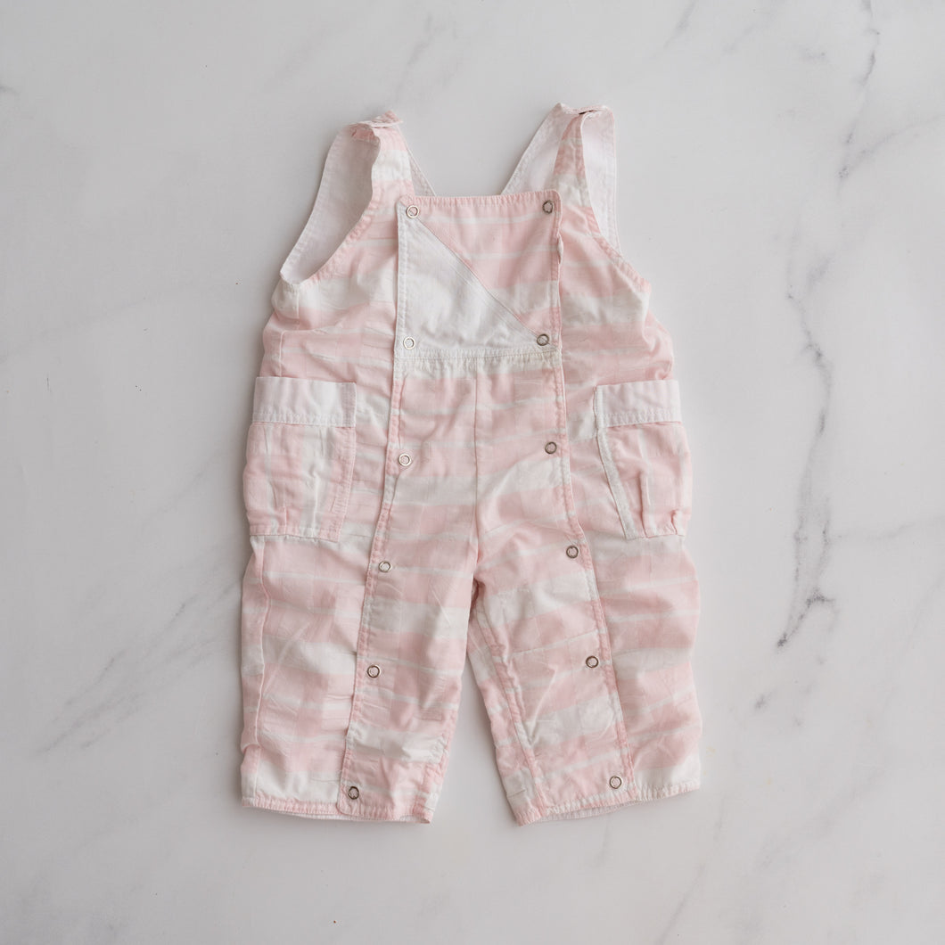 Pink Check Overalls (6-12M)