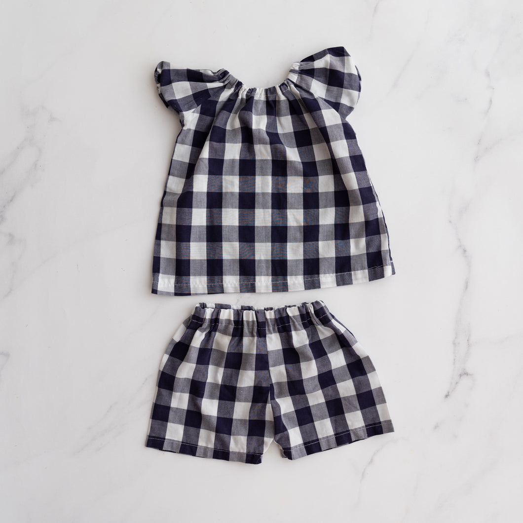 Navy Gingham Set (1-2Y)