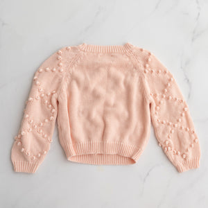 Zara Peach Bobble Knit Jumper (6-8Y)
