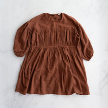 Load image into Gallery viewer, Chocolate Pleat Detail Dress (8-10Y)
