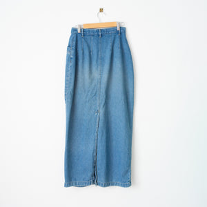 Vintage Denim Maxi Skirt (8-10)