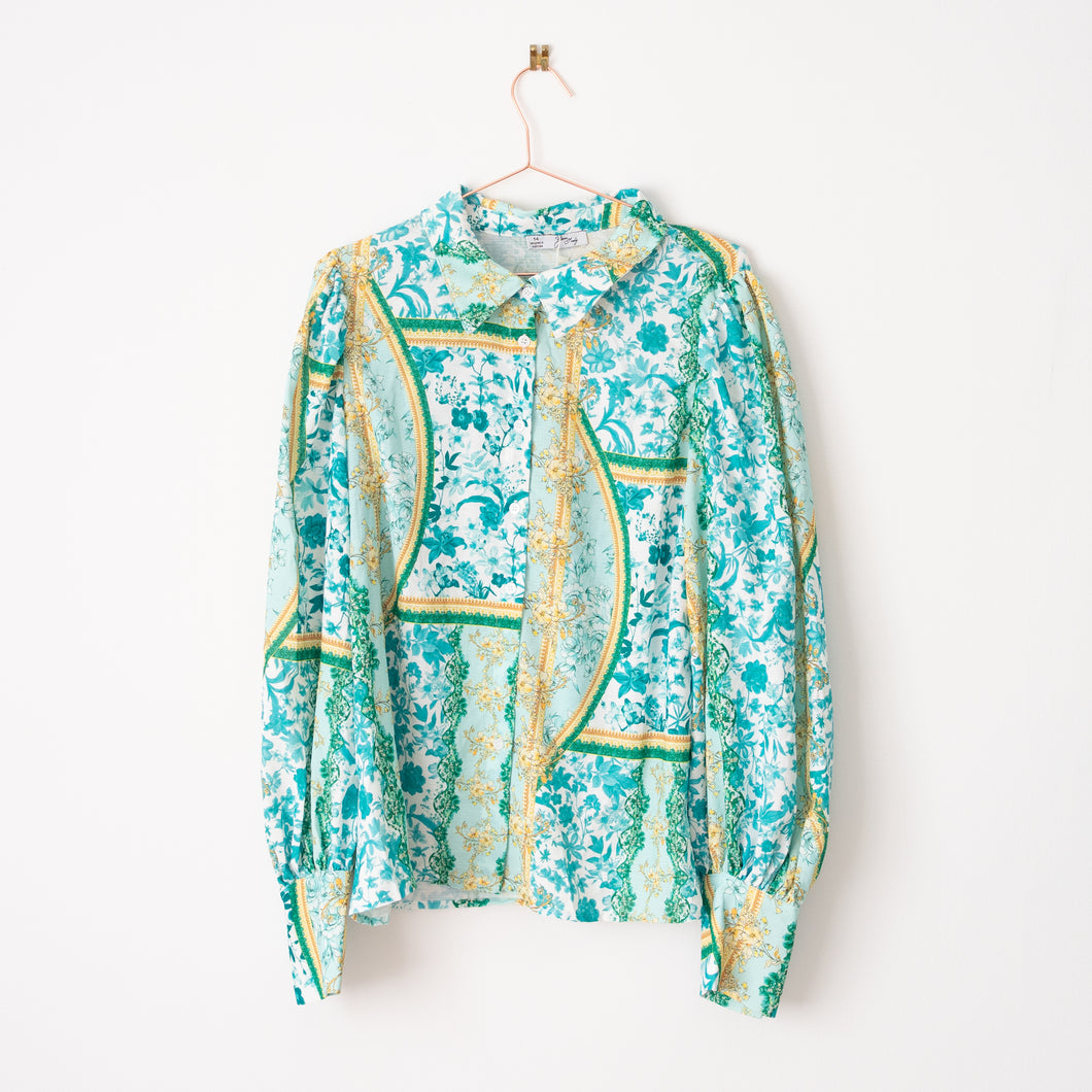 Yours Truly Ornate Floral Blouse (12-16)