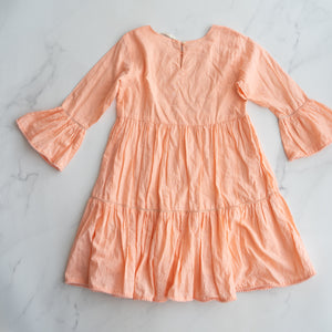 Peachy Floral Dress (9-10Y)