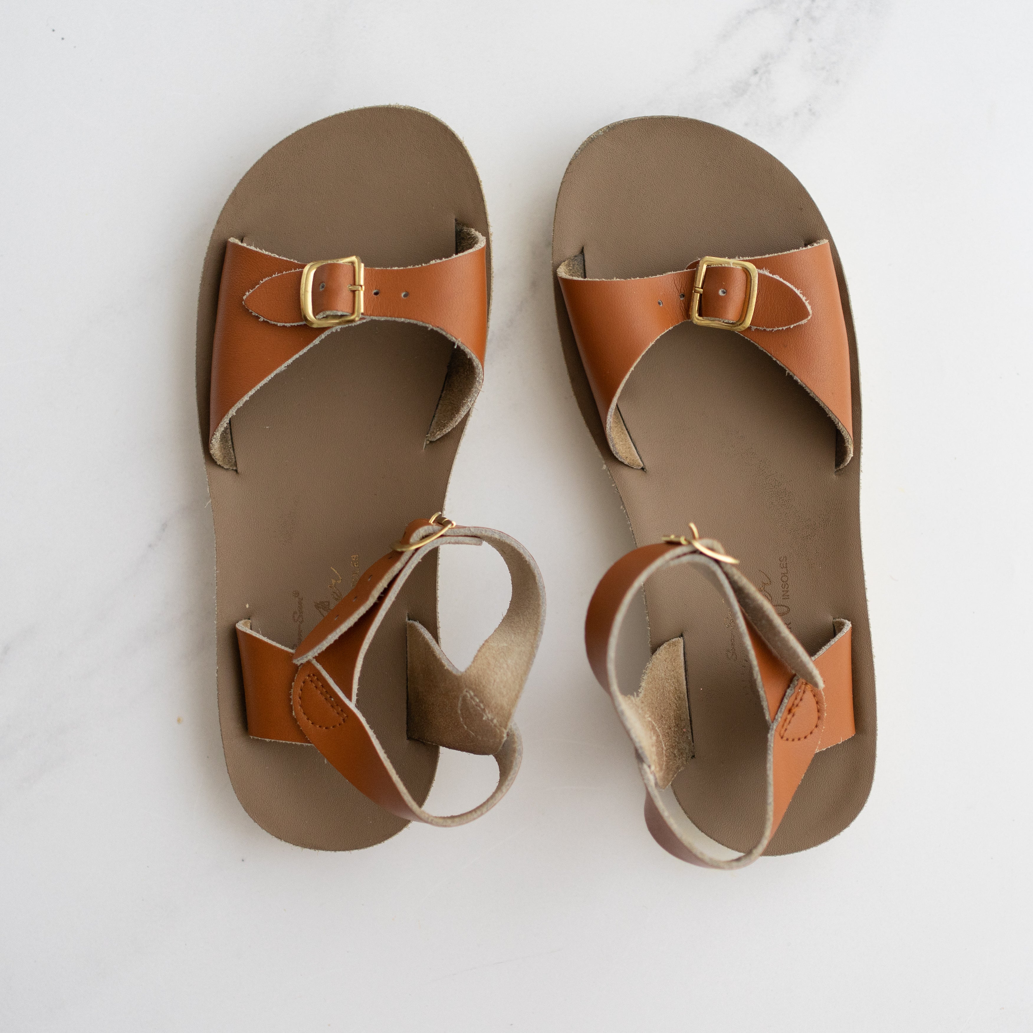 Salt water cheap sandals surfer tan