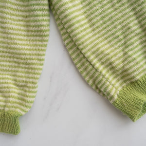 Lime Striped Knit (4-7Y)