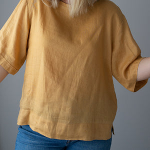 Assembly Label Linen Top (10-12)