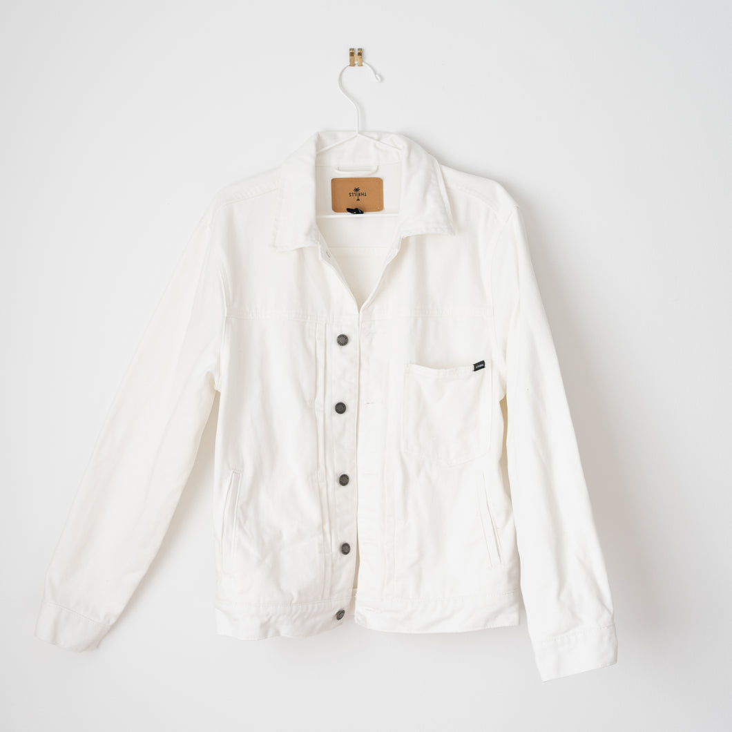 Thrills White Denim Jacket (10-14)
