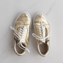 Load image into Gallery viewer, Gold Vans Sneakers (US 6.5W)

