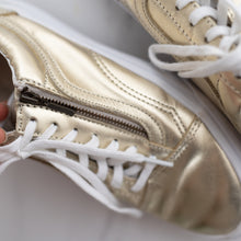 Load image into Gallery viewer, Gold Vans Sneakers (US 6.5W)
