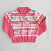 Load image into Gallery viewer, Cotton Stripe Embroidered Detail Jumper (2-3Y)
