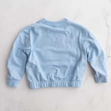 Load image into Gallery viewer, Blue Flower Jumper (6-7Y)
