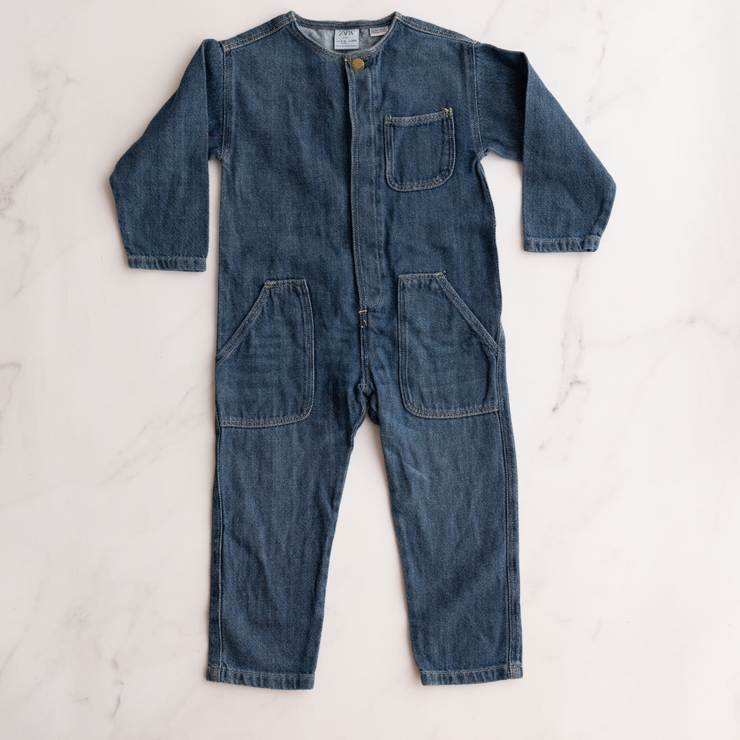Zara Denim Boiler Suit (3-4Y)
