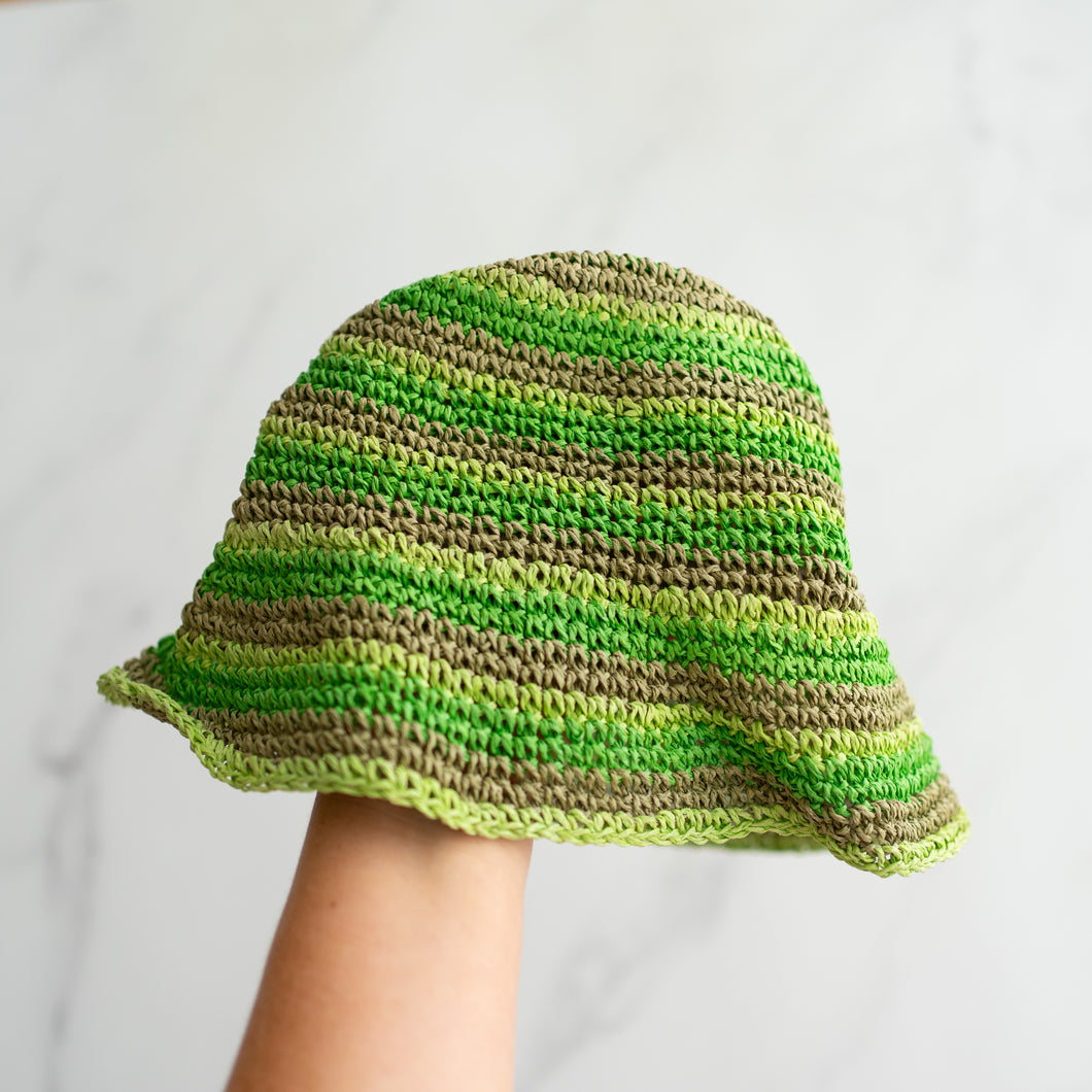 Green Floppy Bucket Hat (8Y+)