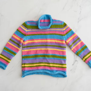 Relaxed Rainbow Striped Knit Jumper (6-8Y)