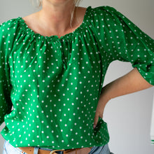 Load image into Gallery viewer, Repetoire Polka Dot Blouse (10-12)
