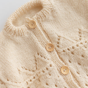 Classic Cream Knit Cardigan (2-3Y)