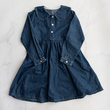 Load image into Gallery viewer, Peter Pan Collar Denim Dress (12-14Y)
