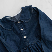 Load image into Gallery viewer, Peter Pan Collar Denim Dress (12-14Y)
