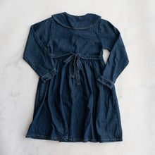 Load image into Gallery viewer, Peter Pan Collar Denim Dress (12-14Y)
