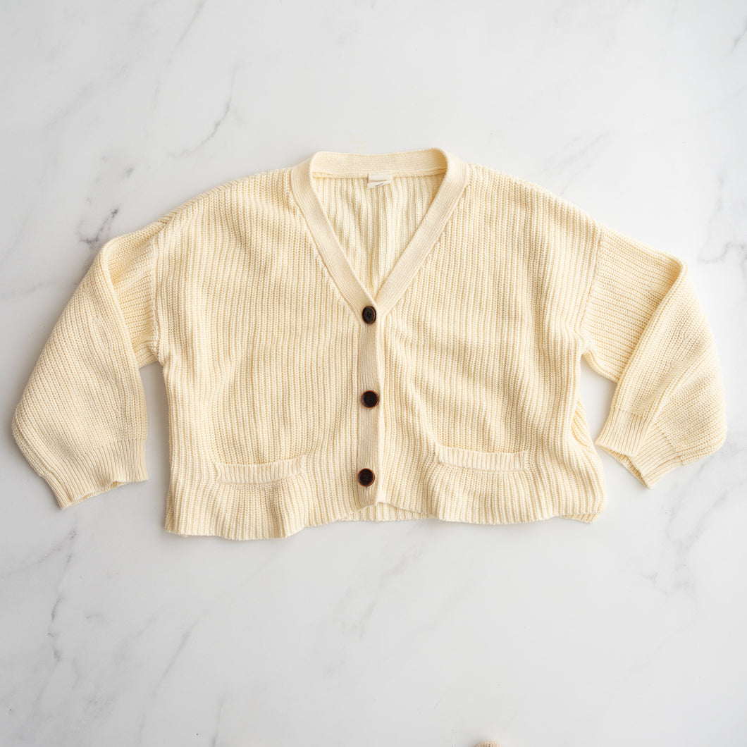 Relaxed Cream Cotton Cardigan (6-8Y)