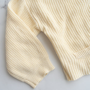 Relaxed Cream Cotton Cardigan (6-8Y)