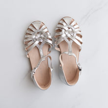 Load image into Gallery viewer, Next Silver Sandals (UK Y1)
