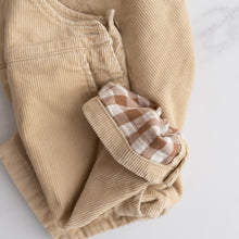 Load image into Gallery viewer, Beige Cord Overalls (6-12M)
