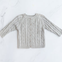 Load image into Gallery viewer, Elegant Baby Grey Cardigan (6-12M)
