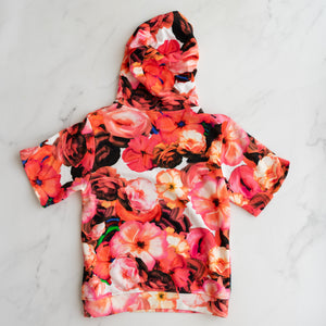 MSGM Floral Hooded T-Shirt (9-10Y)