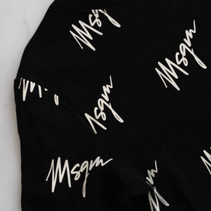 MSGM Black with White Jumper (12-14Y)