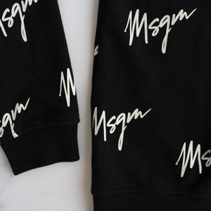 MSGM Black with White Jumper (12-14Y)