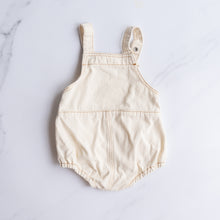 Load image into Gallery viewer, Off White Denim Romper (6-12M)
