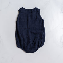 Load image into Gallery viewer, Stevie Rose Navy Romper (3Y)

