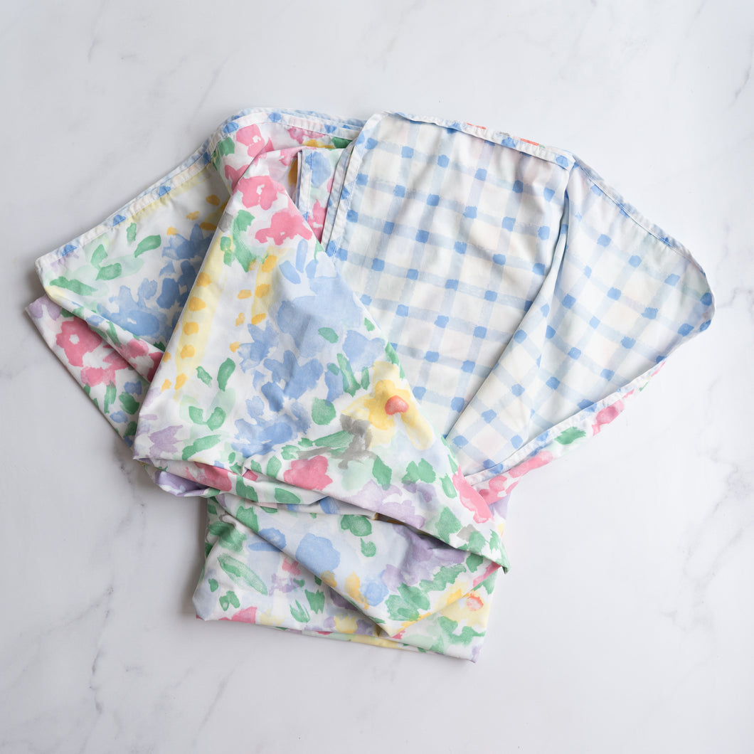 Retro Floral & Check Duvet (DB)