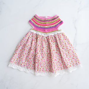 Crochet Floral Dress (2Y)
