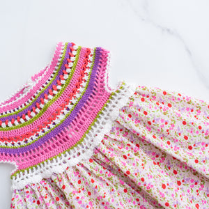 Crochet Floral Dress (2Y)