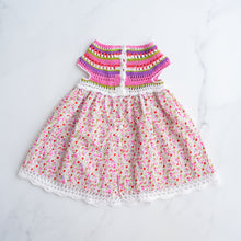 Load image into Gallery viewer, Crochet Floral Dress (2Y)
