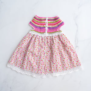 Crochet Floral Dress (2Y)